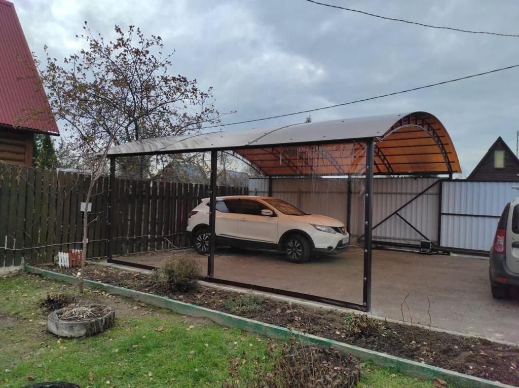 Прозрачные шторы ПВХ для навеса под автомобиль в Кашире